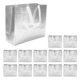 thumbnail image 1 of Bolsas de Compras JINMJMXG 12 Bolsas de Comestibles Reutilizables Brillantes Color Plata, 1 of 5