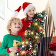 thumbnail image 4 of 10FT Christmas Red Pearl String Lights 30LED Lighted Berry Beaded Garland Festive Indoor Xmas Decoration Warm Lights for Bedroom Mantel Wedding Party Decor Battery Operated (Red), 4 of 8