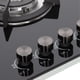 thumbnail image 3 of Parrilla de gas 5 quemadores cristal 76cm Capella OdipO Cristal Templado Negro 5 Quemadores, 3 of 5