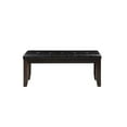 thumbnail image 2 of Acme Furniture Urbana Bench in Black PU & Espresso Finish Living Room Furniture, 2 of 3