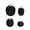 Black, variant on Tuscom 7PC Velvet Sequin Foam Pumpkin Decor Set Glitter Artificial Pumpkins Thanksgiving Harvest Table Centerpiece Blue Fall
