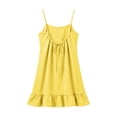 thumbnail image 4 of BOOMNY Women's Backless Cami Dress Spaghetti Strap Lounge House Midi Dresses Flowy Beach Summer Sundress, 4 of 8