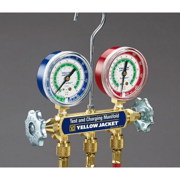 Yellow Jacket 41212 - Series 41 Refrigerant Gauge Manifold Only (41212)