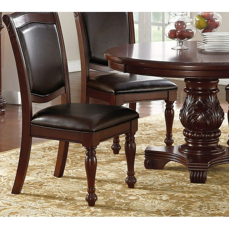 Majestic Classic Formal Dining Room Table And 4x Side Chairs Brown