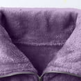 thumbnail image 4 of FAIWAD Women's Flannel Sweatshirt Quarter Zip Fleece Pullover with Drawstring Fuzzy Winter Warm Tops, 4 of 9