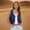 Navy, variant on Kctiaxy Fringe Vest for Girls Sleeveless Open Front Fringe jacket Vintage Western Cropped Tops Fall Solid Color Out Going Cardigan