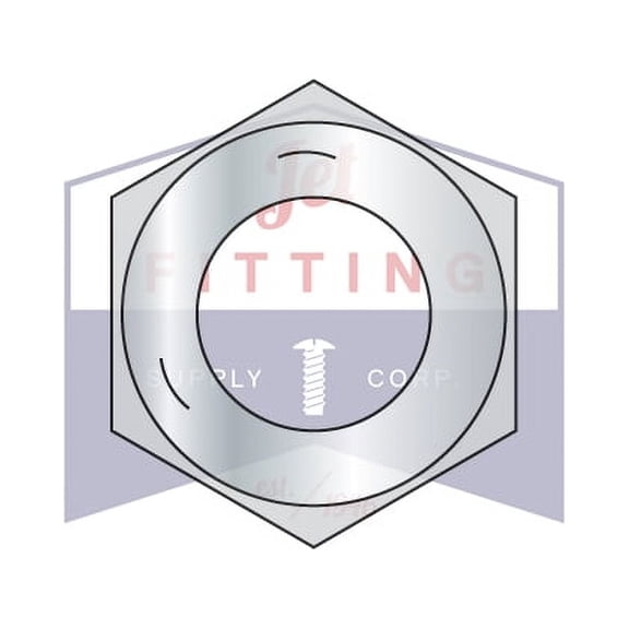 1-14 Finished Hex Nuts | Grade 5 | Fine Thread | Steel | Zinc (Quantity: 190)