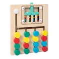thumbnail image 3 of HILABEE Montessori Wooden Color Matching Puzzles Board Brain Teasers Game for Ages 3+ 4 Colors, 3 of 9