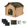 thumbnail image 3 of Casa aislada para mascotas con almohadilla, casa plegable para gatos al aire libre para gatos, s y gatitos L, 3 of 8