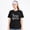 Black-10, variant on Unisex Cotton T-Shirt Dancing Skeleton Halloween Graphic Spooky Party Tee