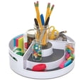 thumbnail image 5 of Copco Vita Multi-Purpose Plastic Turntable Cabinet Organizer in White with Charcoal Liner, 5 of 7