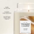 thumbnail image 3 of Yankee Candle Amber Linen Original Large Jar Scented Candles, 22 oz, 3 of 6
