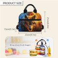 thumbnail image 6 of Jeiento Wolf Backpack for Boys with Lunch Bag School Bag for Girls 8-12/6-8/8-10 Bookbag Lunchbox Pencil Case Set 4 in 1 Water Bottle Holder Cool Flame, 6 of 7