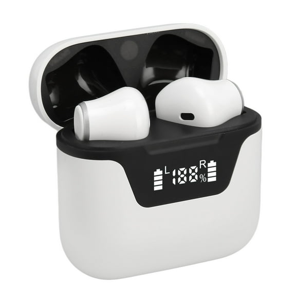 Ccdes Wireless Language Translator Earbuds with Charging Case, White, 1lbs, 3 in
