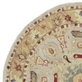 thumbnail image 4 of SAFAVIEH Anatolia Stewart Floral Area Rug, Ivory/Gold, 6' x 6' Round, 4 of 6