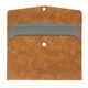 thumbnail image 1 of Carpetas de archivo de PU, carpeta de sobre A4, bolsa de almacenamiento de documentos con cierre de botón (Café), 1 of 7