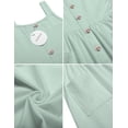 thumbnail image 6 of Arshiner Girls Sundress Button Design Summer Casual Dresses Sleeveless Dresses, 6 of 6