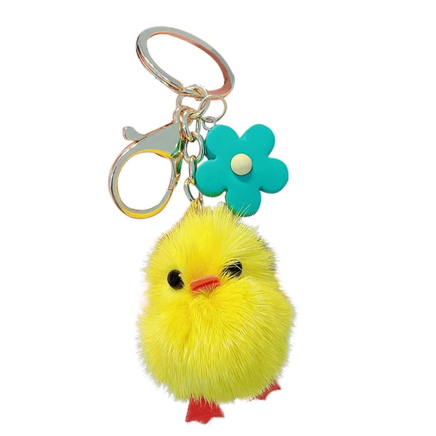Llavero portátil Minnieouse forma de animal electrochapado flor verde