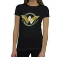 thumbnail image 1 of Wonder Woman tswwgoldlogwom-c2x T-Shirt pour Femme Logo Lasso Doré du Film - 2TG, 1 of 7