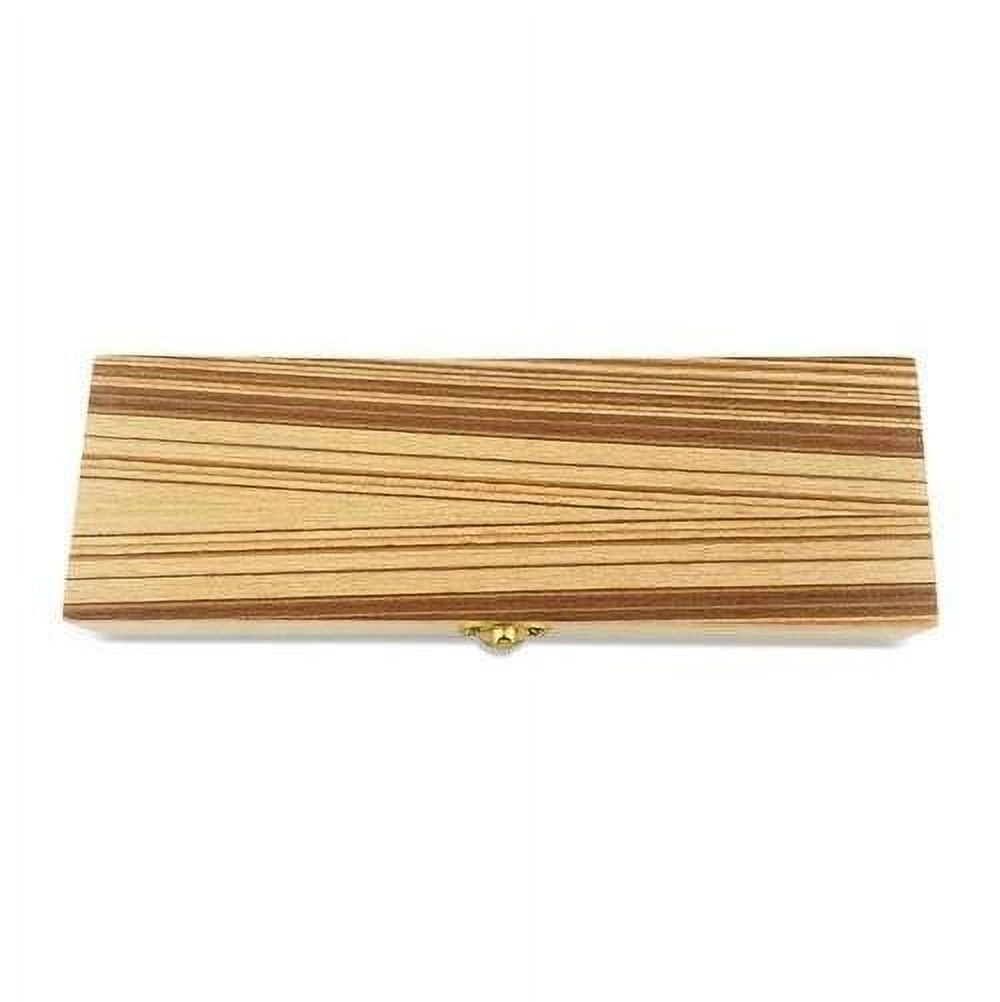 Common Wealth Wood Gold Straight Edge Classic Folding Barber Shaving Razor With Case