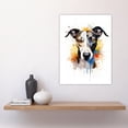 thumbnail image 4 of Greyhound Lovers Gift Watercolour Pet Portrait Painting Artwork Large Wall Art Poster Print Thick Paper 18X24 Inch, 4 of 5