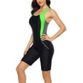 thumbnail image 4 of Women's Boyleg One Piece Swimsuit Racerback Athletic Bathing Suit, 4 of 6