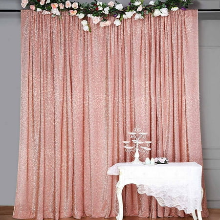 Efavormart 20ft x 10ft Rose Gold Spandex Party Wedding Backdrop Photography Background Fabric Photo Booth Backdrop Studio Background