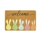 thumbnail image 1 of Decoración del hogar, Felpudo absorbente de bienvenida de Pascua, alfombra para puerta de entrada, diseño de conejos navideños, antideslizante, para interior y exterior, impermeable, para decoración, 1 of 5