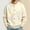 Beige, variant on Mens Cardigan Sweaters Crew Neck Button Front Soft Knit Pullover Drop Shoulder Long Sleeve Loose Fit Casual Outerwear Tops