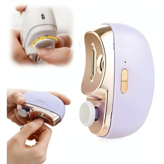 Electric Nail Clipper,Toenail Clippers for Seniors,2026 2 in 1 Automatic Nail Trimmer with Polishing,Smart 3 Speed Toenail Clippers with Led Light, Perfect for People with Reduced Mobility