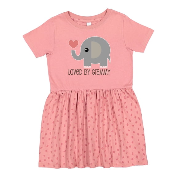 Inktastic Loved by Grammy Girls Toddler Dress
