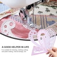 thumbnail image 3 of BEADCEST 9pcs French Curve Ruler for Pattern Making Plastic Pink for DIY Crafts, 3 of 6