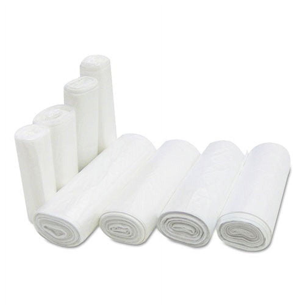 Inteplast Group High-Density Trash Bag, 20 x 22, 7-Gallon, 6 Micron, Clear, 50/Roll