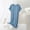 Blue, variant on Modal Nightgowns for Womens, Short Sleeve Sleep Dress, Soft Comfy Summer Cooling Night Shirts Sleepwear