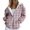 Pink, variant on Bovemsi Sweatshirt for Women Women's Fashion Spring Autumn Casual Long Sleeve Sweatshirts Zip Up Hoodie