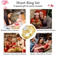thumbnail image 7 of APSVO 18K Gold Plated Love Heart Wedding Rings for Women Stackable CZ Non Tarnish Thumb Eternity Promise Band Engagement Rings Set Birthday Mothers Day Jewelry Gifts Her Mom Girlfriend Wife Adults, 7 of 7