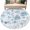 White Gray Blue, variant on Round Rugs 6Ft, Green Botanical Round Area Rug Washable Indoor Throw Carpet, Watercolor Spring Floral Summer Soft Non Slip Circle Rug for Office Cabinet Home Decor Aesthetic