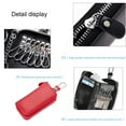 thumbnail image 3 of Leather key bag for men with zip, 3 of 5