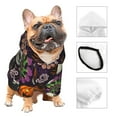 thumbnail image 4 of Uemuo Halloween With Skull for Winter Dog Hoodie Sweatshirts with Pockets Warm Dog Clothes for Small Dogs Chihuahua-Large, 4 of 8