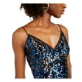 thumbnail image 3 of Aidan by Aidan Mattox Womens Sequined Mini Party Dress Black 8, 3 of 4