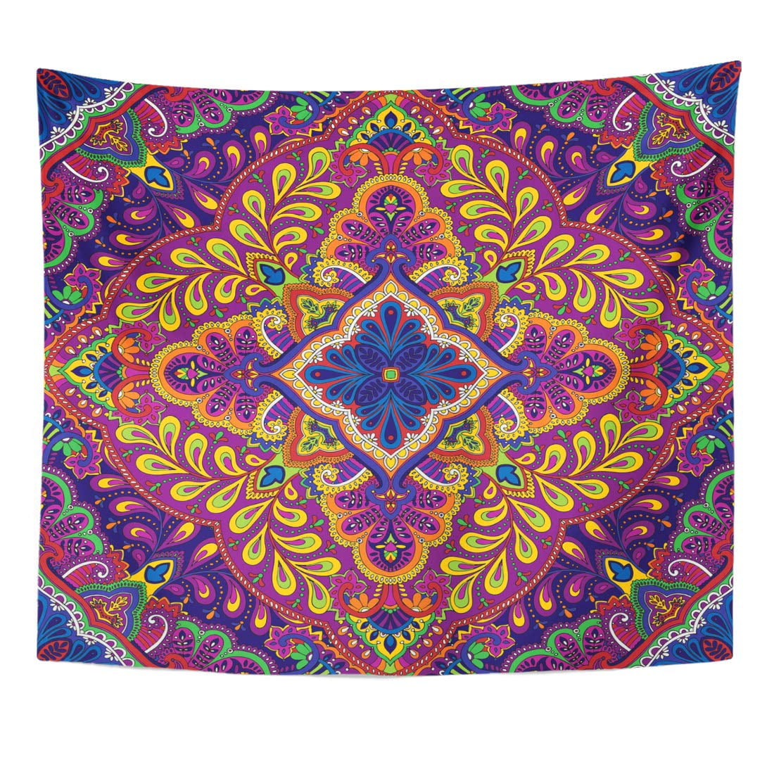 ZEALGNED Floral Paisley Kerchief Vintage Abstract Clip Color East Wall