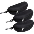 thumbnail image 1 of 3 Pack Portable Waterproof Sunglasses Eyeglasses Case Zipper Hard Shell Box, 1 of 5