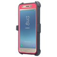 thumbnail image 4 of For Samsung Galaxy J7 2018, J7v 2nd Gen, J7 Star, J7 Refine Case, Rugged Full-Body Coverage [Built-in Screen Protector] Heavy Duty Holster Shell Combo Phone Case -Hot Pink, 4 of 5