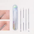 thumbnail image 2 of Professional Stainless Steel Blackhead Remover Kit - 4 Piece Pimple Extractor Tool Set for Acne Treatment, 2 of 7