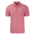thumbnail image 2 of Men's Cutter & Buck  Heather Crimson Washington State Cougars Forge Eco Heathered Stripe Stretch Recycled Polo, 2 of 3