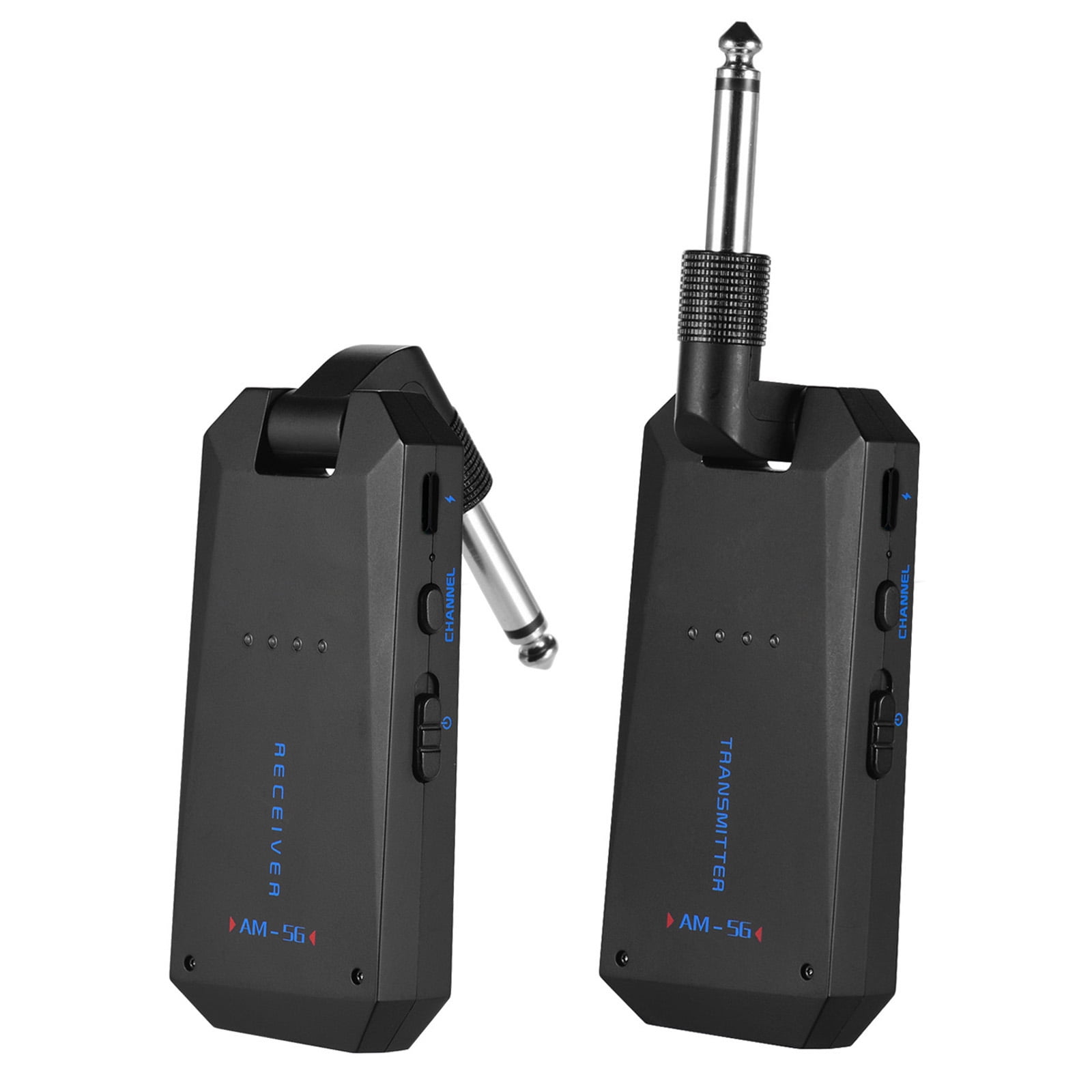 wireless guitar Bass AM-5G Wireless 5.8G Guitar System Rechargeable Audio Transmitter and Receiver ISM Band for Electric Bass Guitars Amplifier Accessories