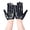 Black, variant on Luxurious Shining Enamel Leather Gloves for Women Men Night Club Dancing Wear