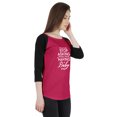 thumbnail image 2 of Inkmeso Women Raglan 3/4 sleeves Tshirt&nbsp;You Can Stop Asking When We're Having A Baby Now Pregnancy News Graphic Top, 2 of 9