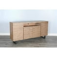 thumbnail image 2 of Sunny Designs Vivian Modern Mahogany Media Console Server in Light Brown, 2 of 9