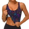 thumbnail image 2 of Sikiie Chemistry Science Print Strappy Sports Bra for Women Padded Push Up Sports Bra Athletic Running Sports Bra Workout Bra Yoga Bra, 2 of 5